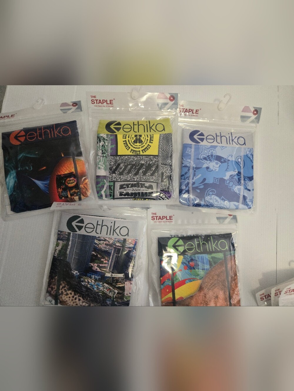 Ethika Assorted Graphic Boxer Briefs Pack — Medium Staple